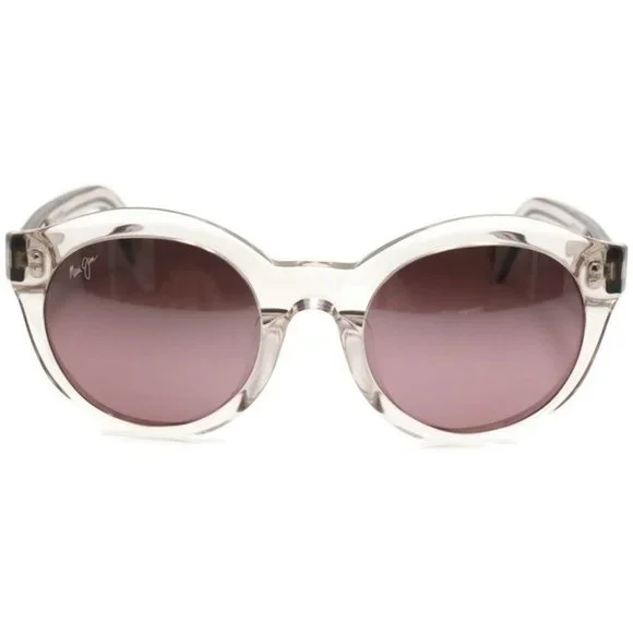 Maui Jim Jasmine MJ 738-05B Round Crystal Polarized Sunglasses Maui Rose (A)